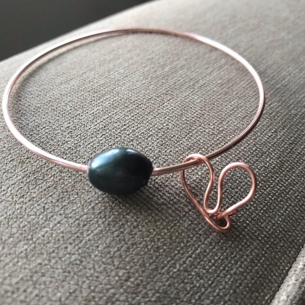 Tahitian Pearl Rose Gold Bangle